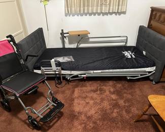 Durable Medical Equiment - hospital bed & wheelchair (both lightly used)
