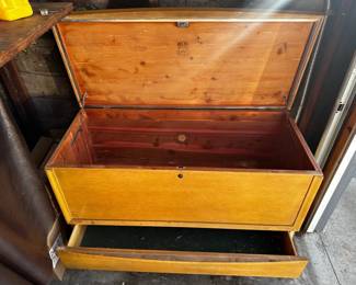 Cedar Chest with lower drawer