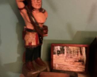 Wood cigar store sculpture , patriotic