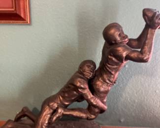 Austin football sculpture