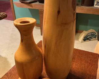 Colorado made wood vases