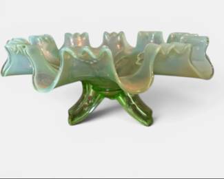 Opalescent glass bowl