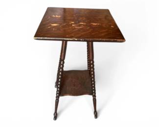 Antique Bobbin Leg Side table