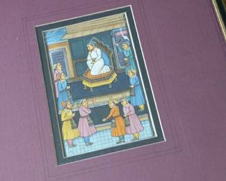 Framed and matted