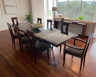 Modern dining room set, expandable