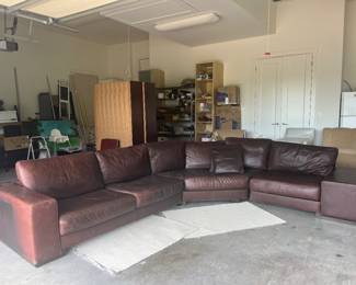 Natuzzi Leather Sectional Sofa