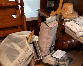 Kirby Vaccuum with accessories including shampooer and bags