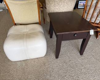 Ottoman and endtable