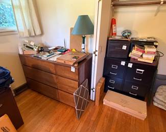 6-drawer dresser, Office supplies, 2-drawer file cabinets