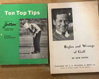 Vintage Golf Instruction Booklet Pair Bob Jones Sports Illustrated