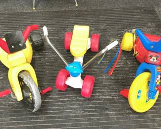 Set of 3 Childrens Riding Toys Trikes RideOn Fun