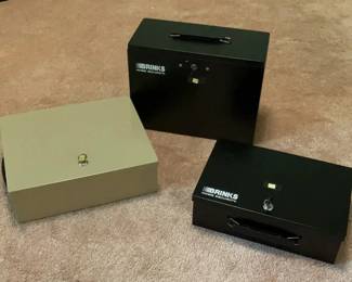 PICKERS Lot of 3 Home Security FireResistant Lock Boxes