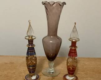 Decorative Art Glass Perfume Bottle Collection