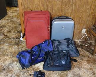 Travel Luggage Collection with Duffel Bags International Adapters