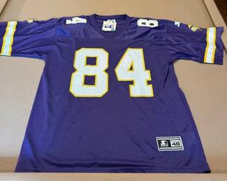 Starter Randy Moss 84 Minnesota Vikings Jersey Size 48 Large With Tags