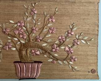 Don Freedman MCM Fiber Art Wall Hanging
