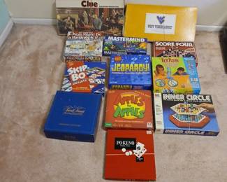 PICKERS Family Board Game Collection Clue, Scattergories, SkipBo More