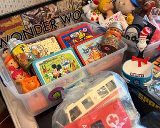 Vintage and modern toys and collectibles
