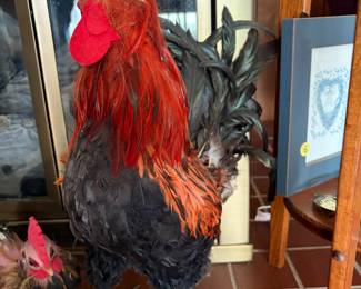 Vintage and modern decor. Farmhouse, country, cottage core. Rooster