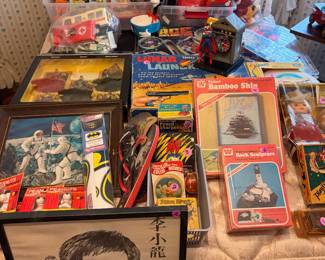 Vintage and modern toys and collectibles