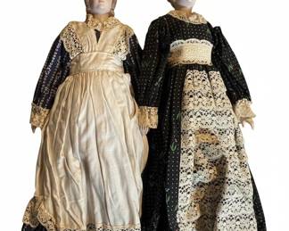 Antique Porcelain Doll Set