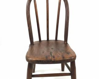 Antique Spindle Back Childs Chair
