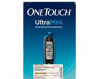 One Touch Ultra Mini Blood Glucose Monitoring System Blue