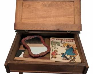 Antique Childs School Desk second image