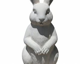 Glitzhome MGO Standing and Sitting Rabbit Garden Statues Pair