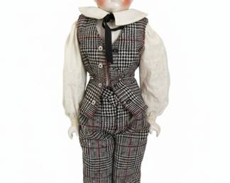 Antique German Boy China Doll