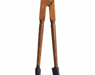 Vintage Wooden Handle Metal Hoof Trimmers