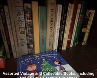 Assorted Vintage and Collectible Books, including The Joy of a Peanuts Christmas fourth image