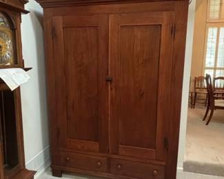 Antique Walnut Armoire Wardrobe second image