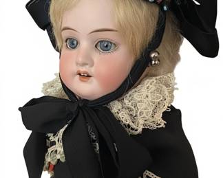 Antique German Bisque Porcelain Dolls by Simon  Halbig and Armand Marseille third image