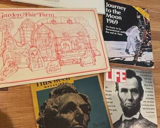Collection of Vintage Magazines and Publications including Life, This Week, Journey to the Moon, and Eisenhower Paintings