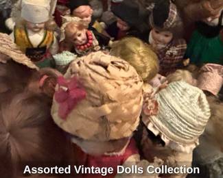 Assorted Vintage Dolls Collection