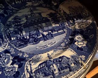 Adams Potteries Staffordshire Williamsburg Plates