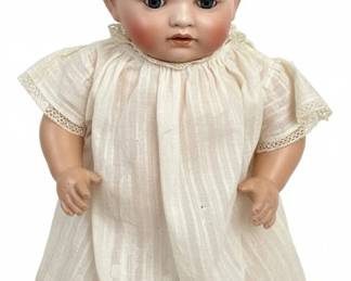 Antique German Bisque Baby Doll Companion