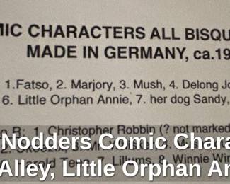All Bisque Nodders Comic Characters Set  Gasoline Alley, Little Orphan Annie, Moon Mullins, Our Gang, etc. fifth image