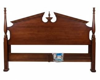 Solid Cherry Traditional Style Queen Size Headboard