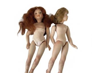 Collection of Antique German Bisque Dolls B