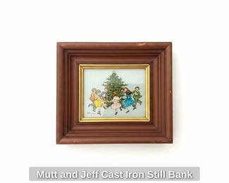 Mutt and Jeff Cast Iron Still Bank