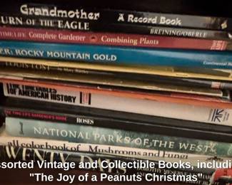 Assorted Vintage and Collectible Books, including The Joy of a Peanuts Christmas third image