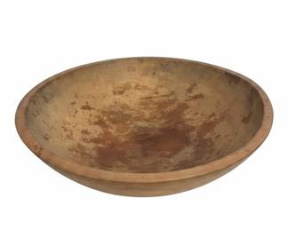 Antique Wooden Dough Bowl
