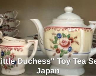 Vintage Little Duchess Toy Tea Set, Made in Japan