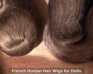 French Human Hair Wigs for Dolls second image
