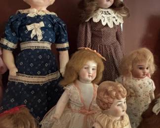 Collection of Antique Bisque and Composition Dolls second image