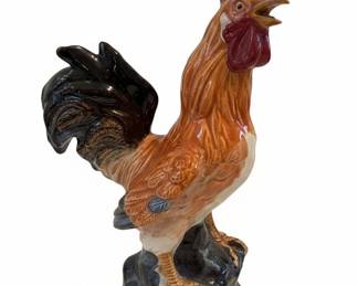 Italian Ceramic Rooster Figurine