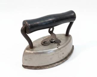 Vintage Dover Sad Iron with Wooden Handle