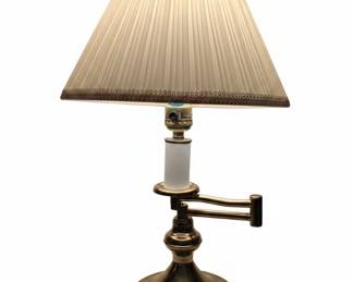 Vintage Brass Swing Arm Table Lamps Set of   Kenroy Home Style second image